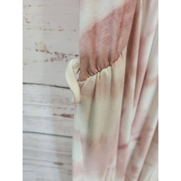 Ocean Drive Pink Tie Dye V-Neck Beach Summer Bodice Tank Dress Womens Size Large - Picture 8 of 10